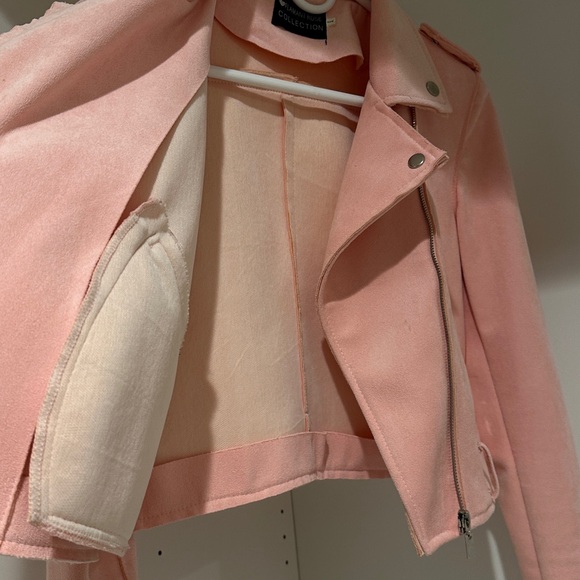 Pink faux leather biker jacket - Picture 12 of 12